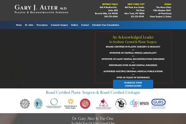 The Voux theme site design template sample