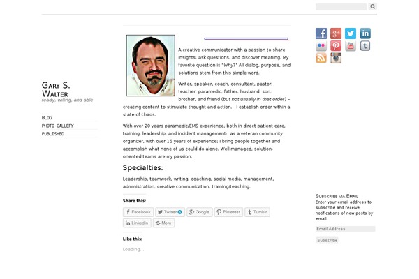 Oulipo theme site design template sample