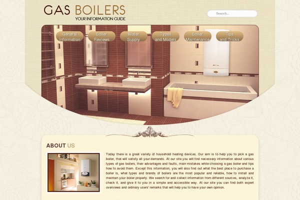 Gas theme site design template sample