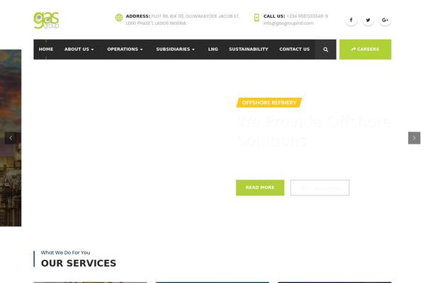 Industrypress theme site design template sample