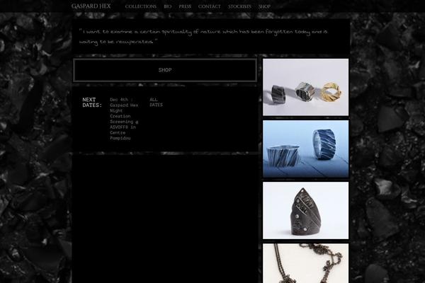 Hex theme site design template sample