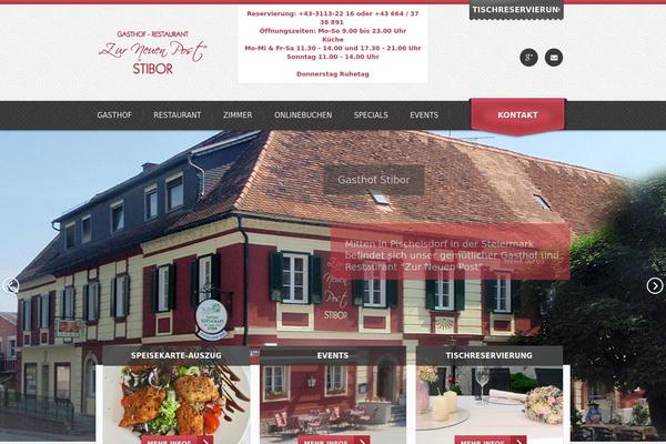 Bistro theme site design template sample