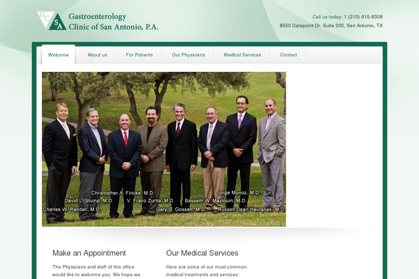 gastroclinicsa.com site used Gastro
