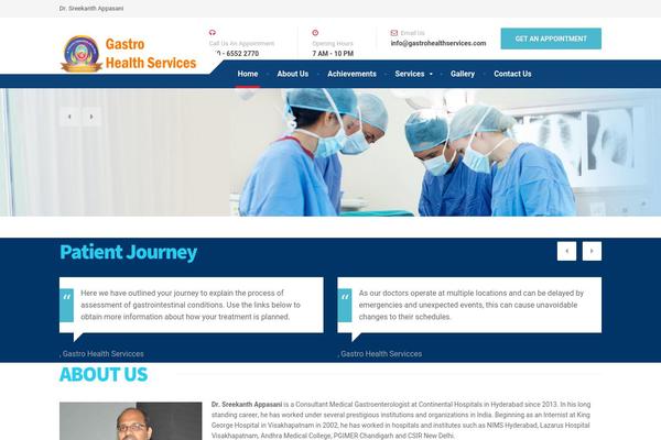 Medical theme site design template sample