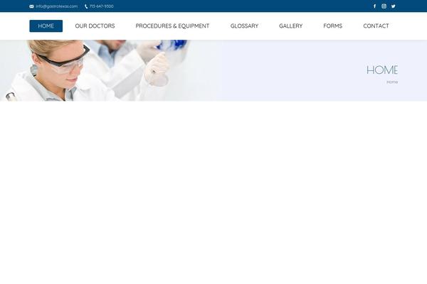 Gastro theme site design template sample