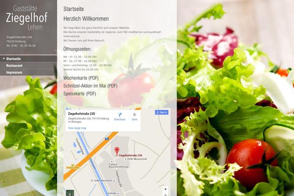 Ristorante theme site design template sample