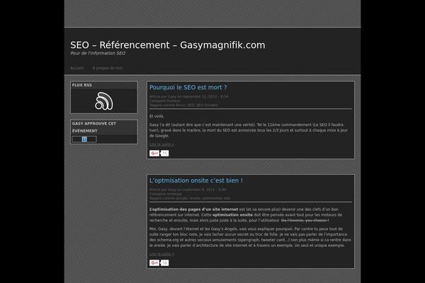 Black Hat theme site design template sample
