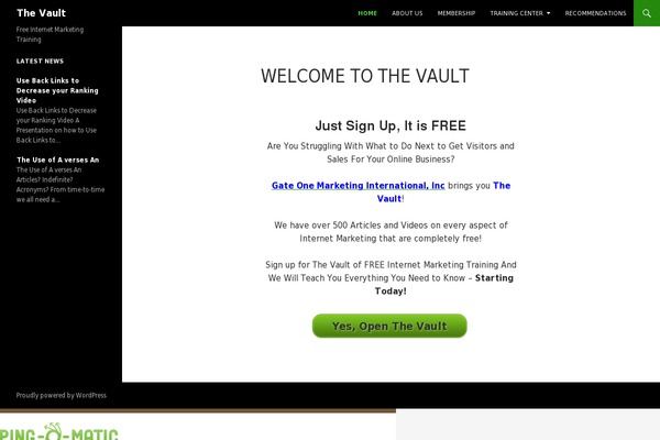 evolve theme site design template sample