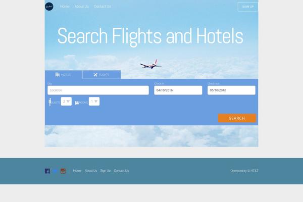 Tesseract theme site design template sample