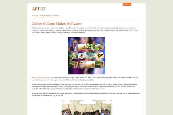 ArtSee theme site design template sample