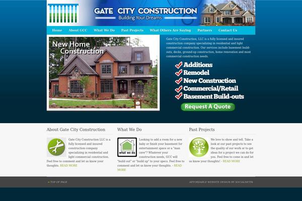 Metric theme site design template sample