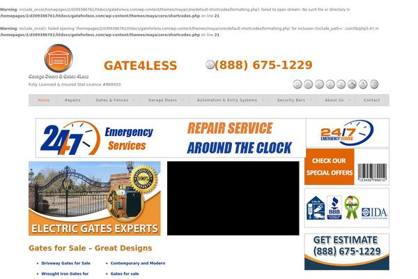 Maya theme site design template sample