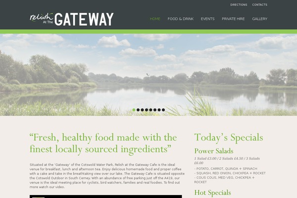 Gourmet theme site design template sample