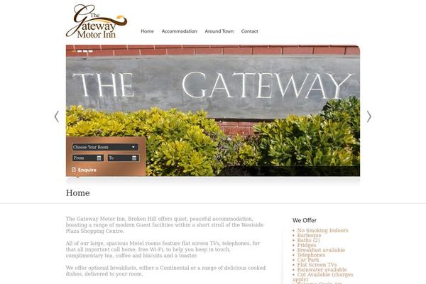 Gateway theme site design template sample