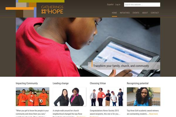 Outreach Pro theme site design template sample