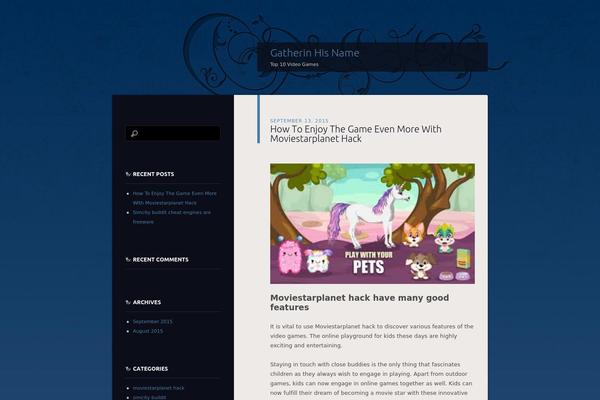 Dusk To Dawn theme site design template sample