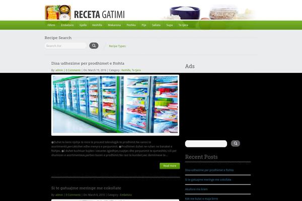 Food Recipes theme site design template sample