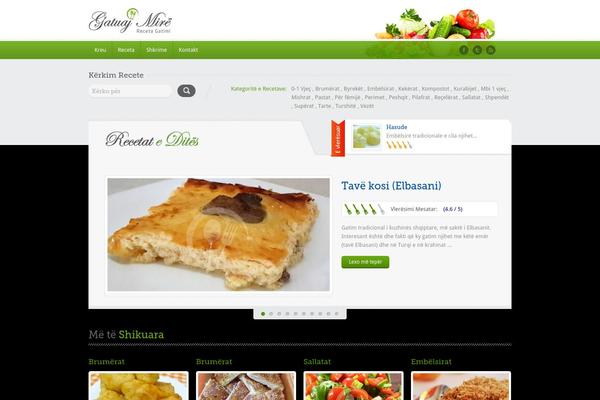 Food Recipes theme site design template sample
