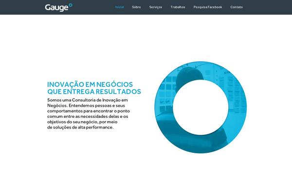 Gauge theme site design template sample