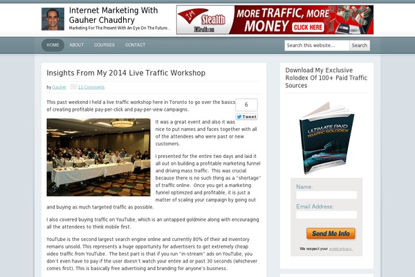 Site using Easy-social-sharing plugin