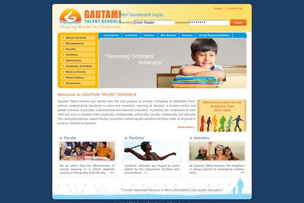 WordPress theme site design template sample