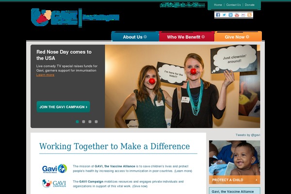 gavicampaign.org site used Gavi