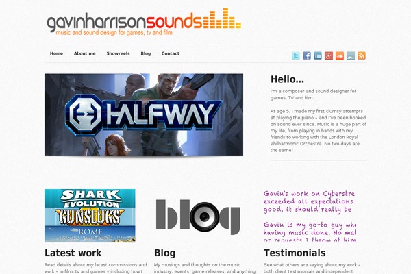 gavinharrisonsounds.com site used SuperSkeleton
