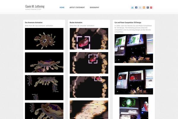 Shaken Grid Premium theme site design template sample