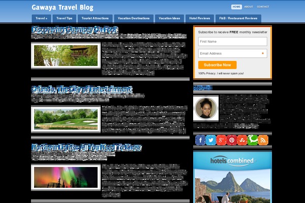 Greeny theme site design template sample