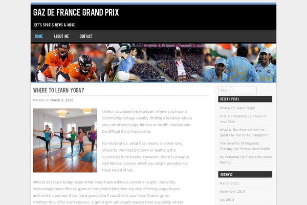 SPORTY theme site design template sample