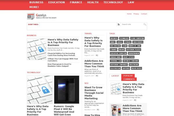 Max Mag theme site design template sample
