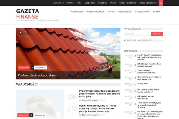 TrendyBlog theme site design template sample
