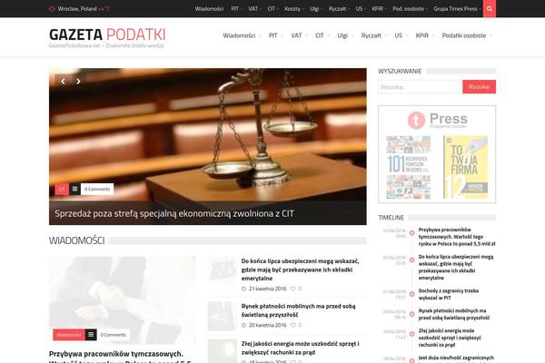 TrendyBlog theme site design template sample