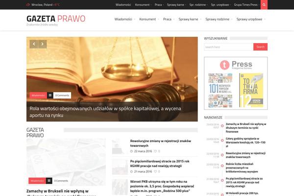 TrendyBlog theme site design template sample