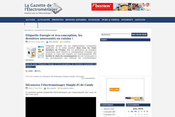 gazetteelectromenager.com site used Blucorp