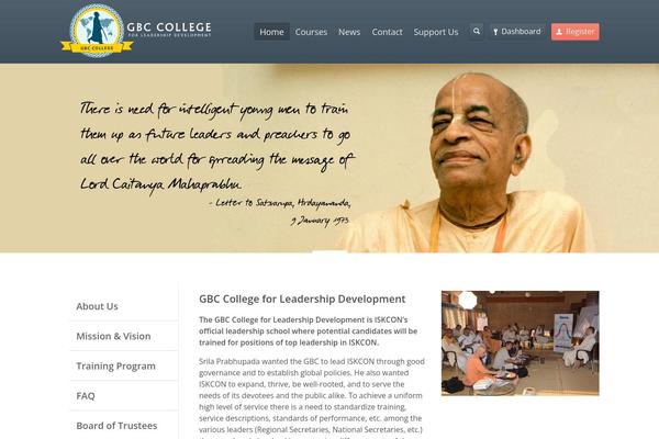 Academy theme site design template sample