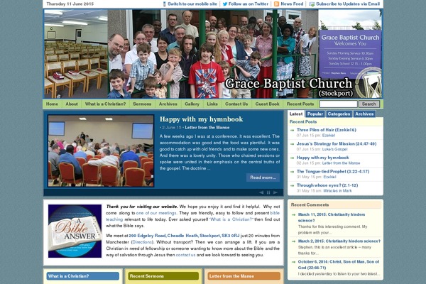 gbcstockport.org.uk site used Grace