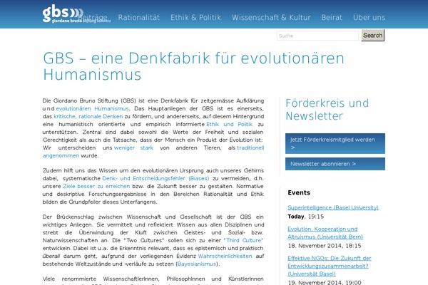 gbs-schweiz.org site used Gbs-theme