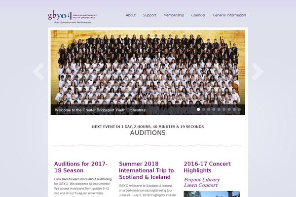 GLORY theme site design template sample
