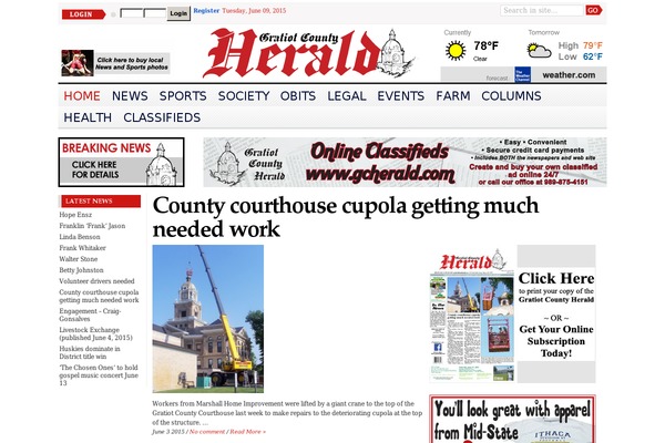 WP Newspaper theme site design template sample