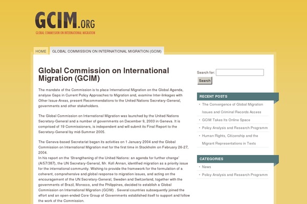 Mainstream theme site design template sample