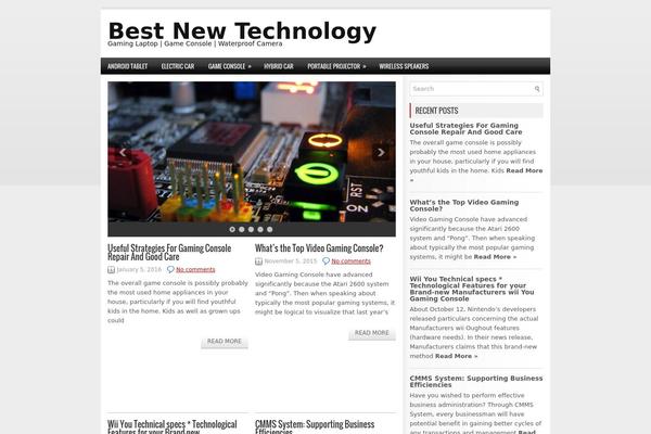 Techline theme site design template sample