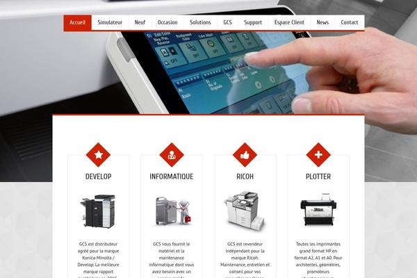Gcs theme site design template sample