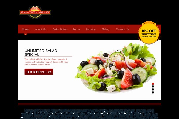 Blackbird theme site design template sample