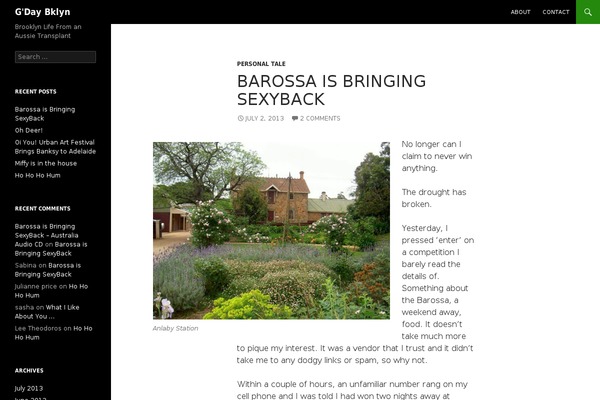 Twenty Fourteen theme site design template sample