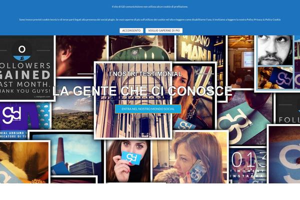 Magnetic theme site design template sample