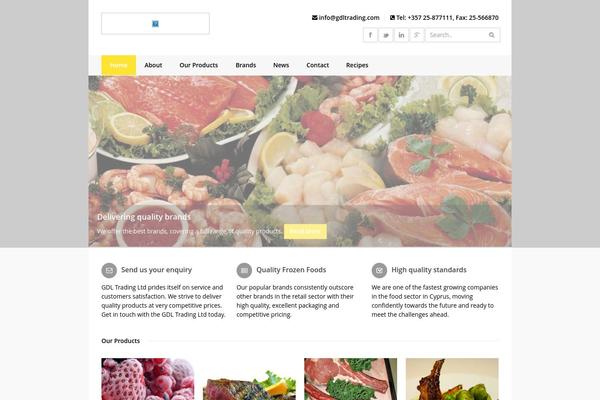 Backbone theme site design template sample