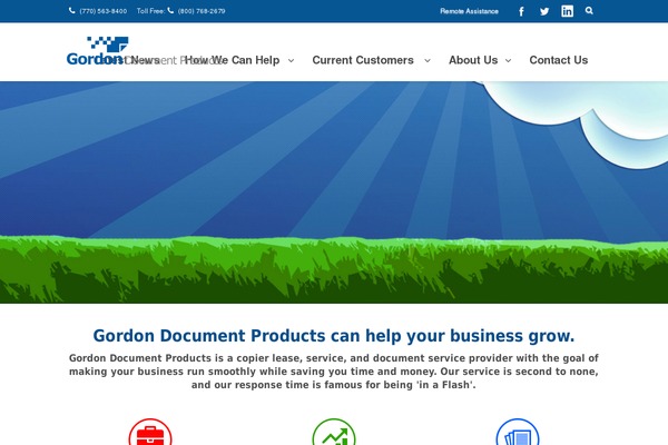 Gordon theme site design template sample