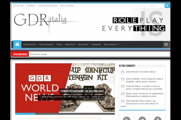 Valenti theme site design template sample