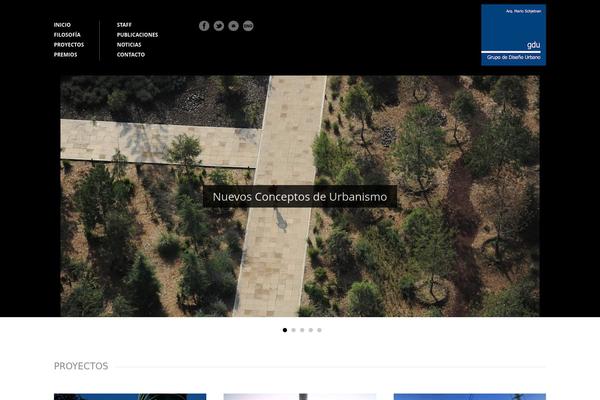 Architecture theme site design template sample